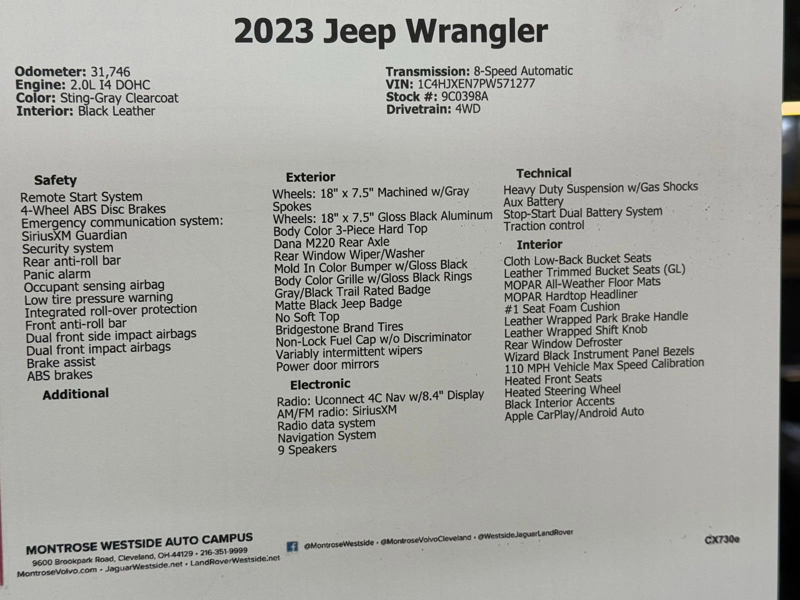 Certified 2023 Jeep Wrangler Unlimited Sahara image 64