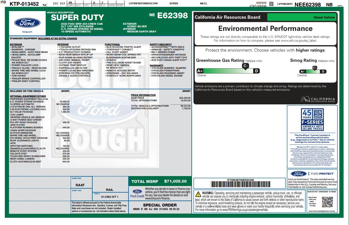 Used 2022 Ford F350 XLT w/ XLT Value Package image 72