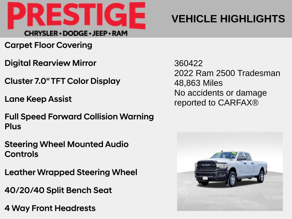 Used 2022 RAM 2500 Tradesman w/ Safety Group AWD/4WD image 6