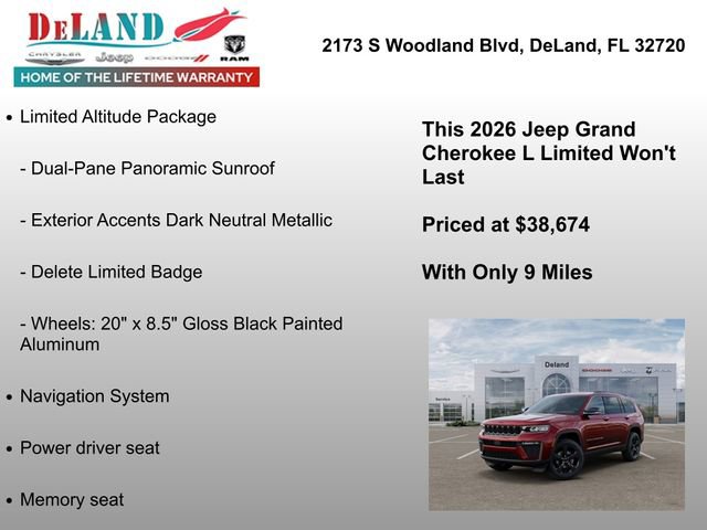 New 2026 Jeep Grand Cherokee L Limited RWD image 6