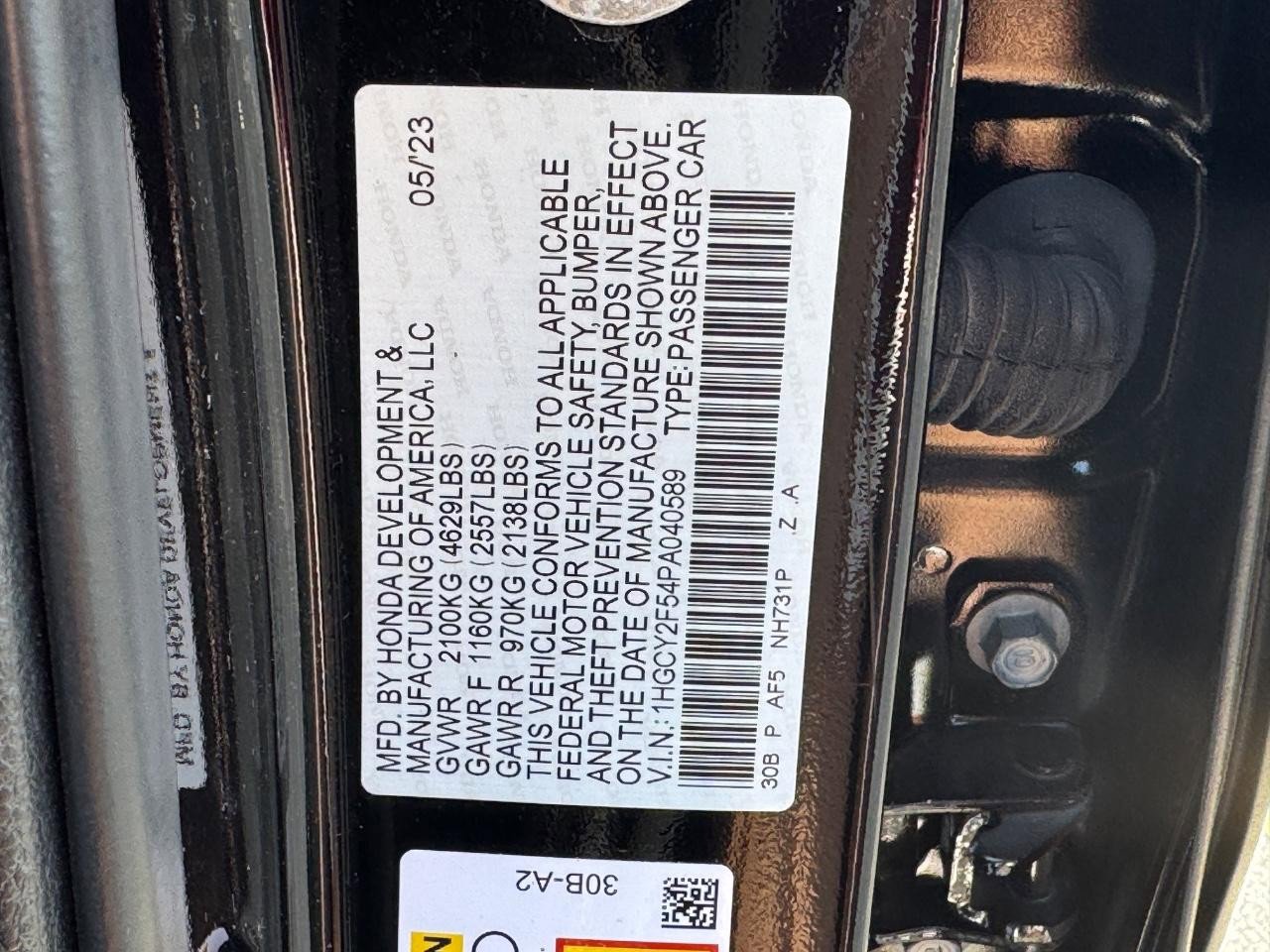 Certified 2023 Honda Accord Sport image 26