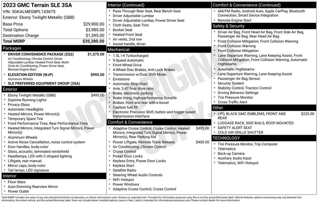 Certified 2023 GMC Terrain SLE w/ Driver Convenience Package image 5