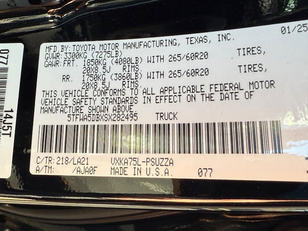 New 2025 Toyota Tundra Platinum image 21