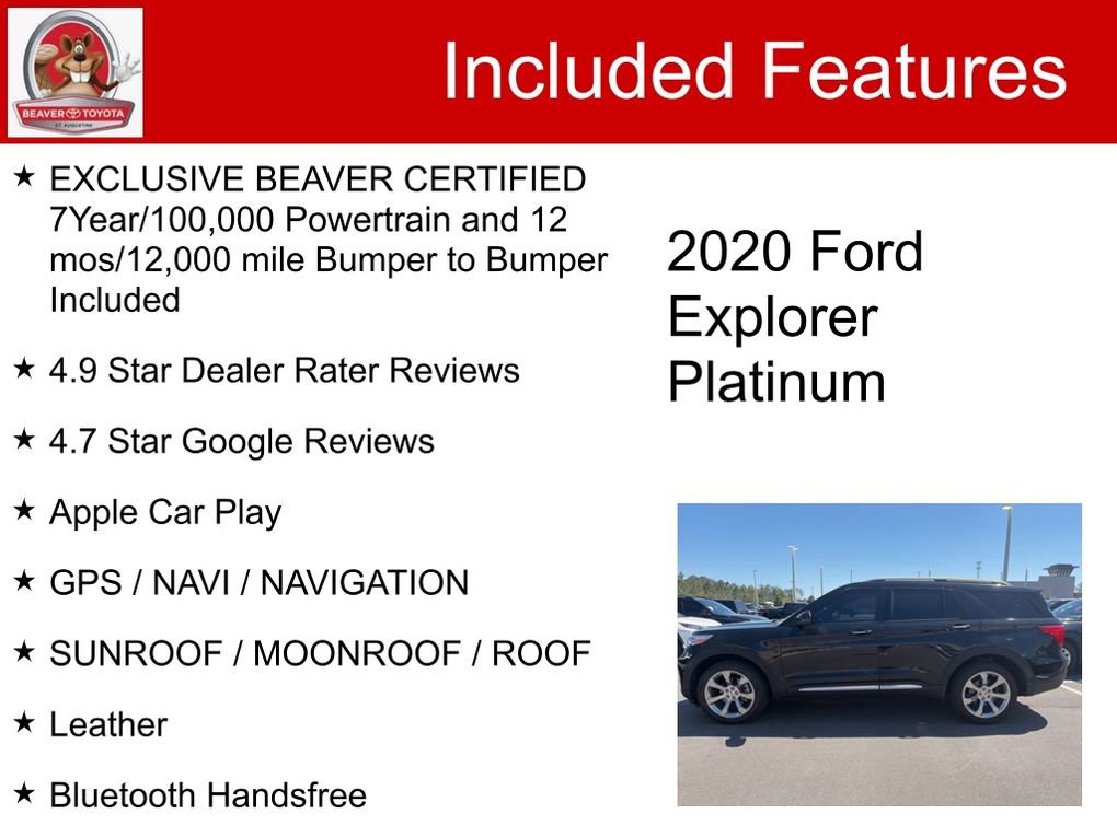 Used 2020 Ford Explorer Platinum w/ Premium Technology Package image 5