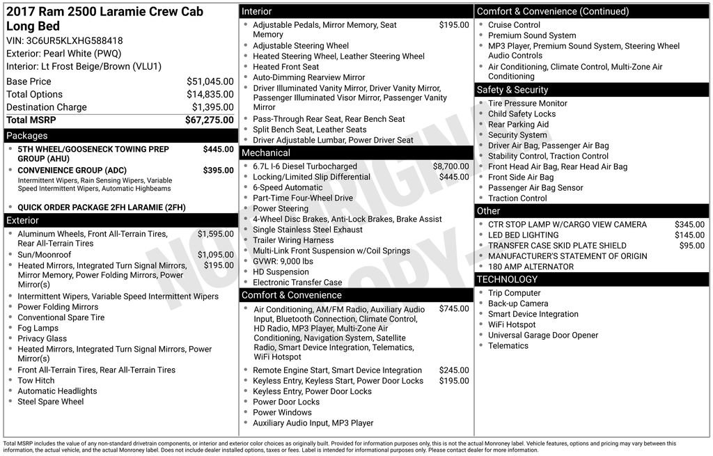 Used 2017 RAM 2500 Laramie image 9