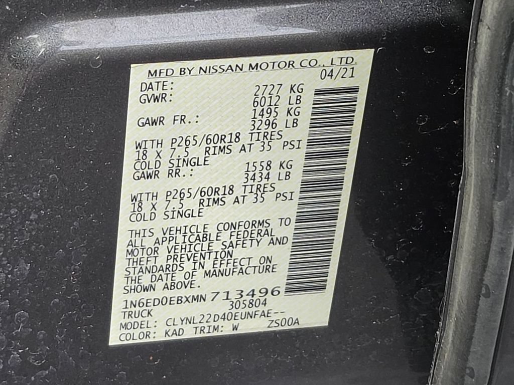 Used 2021 Nissan Frontier SV AWD/4WD image 32