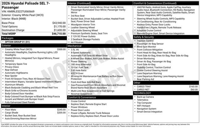 Certified 2026 Hyundai Palisade SEL image 40