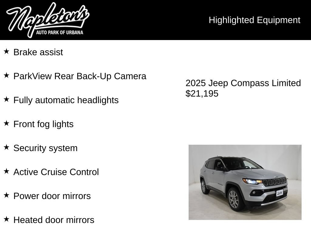 Used 2025 Jeep Compass Limited AWD/4WD image 16