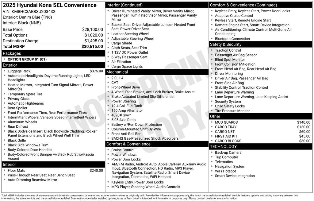 Certified 2025 Hyundai Kona SEL image 31
