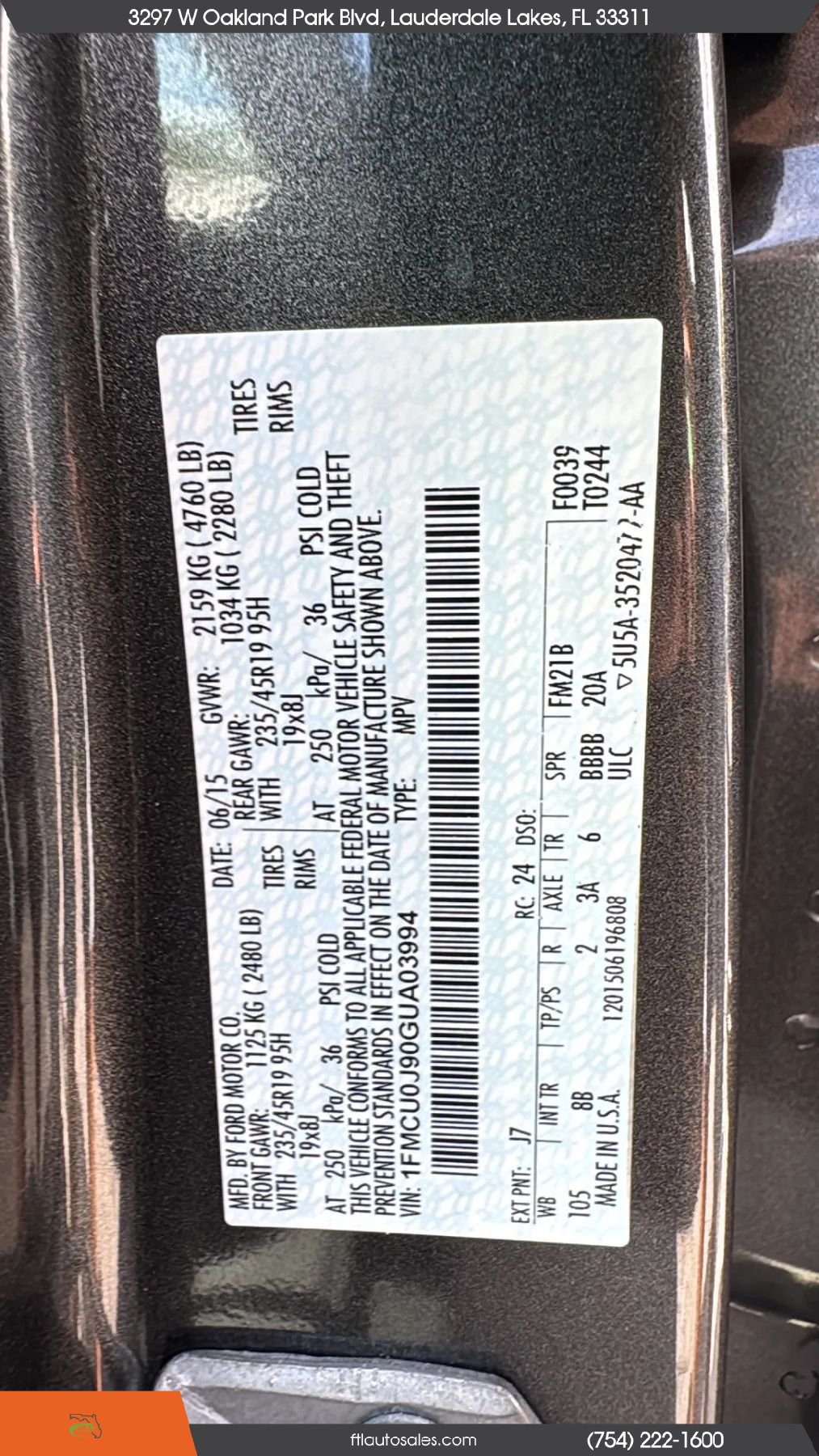 Used 2016 Ford Escape Titanium w/ Equipment Group 301A FWD image 84