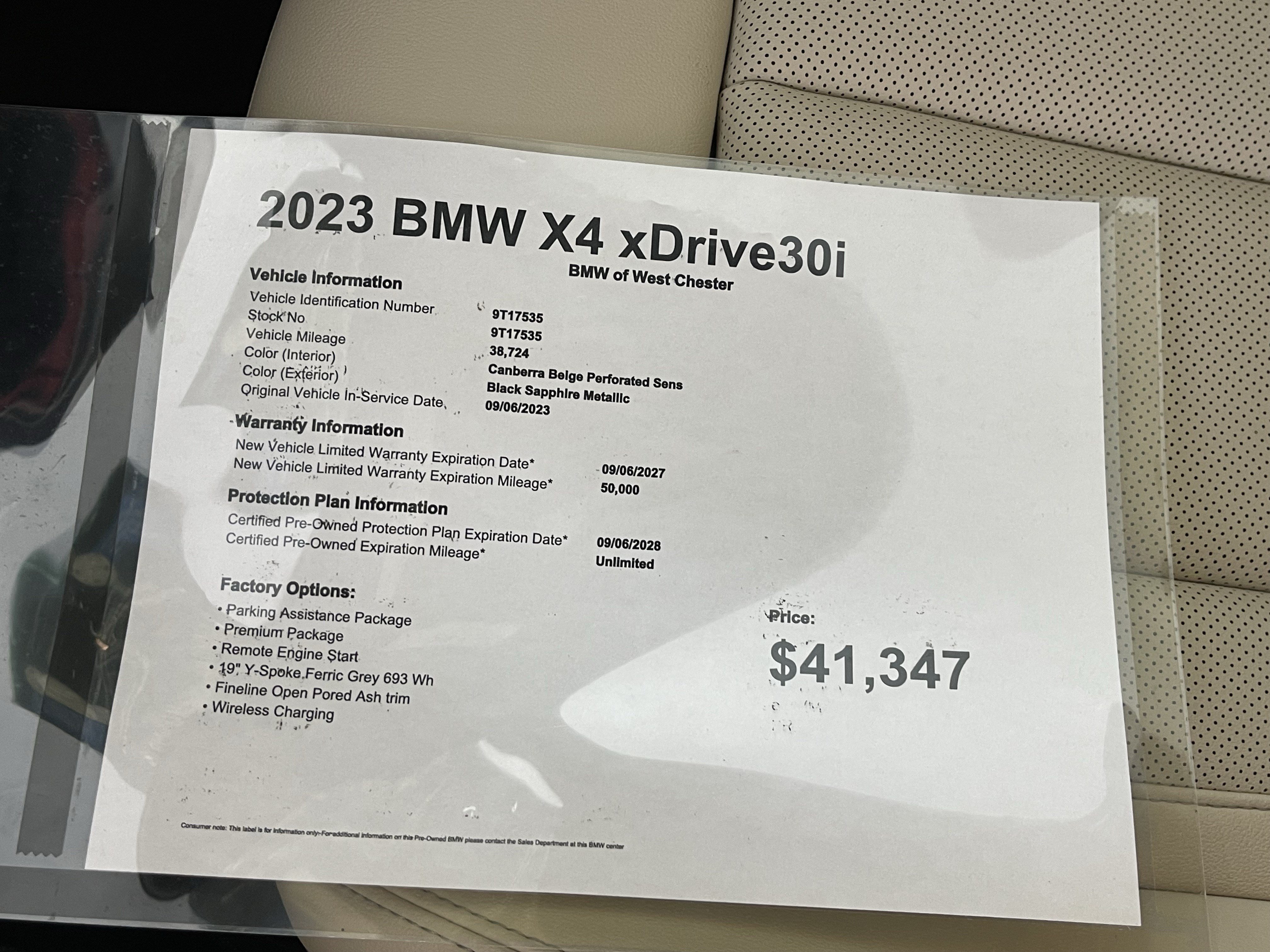 Certified 2023 BMW X4 xDrive30i w/ Premium Package AWD/4WD image 19