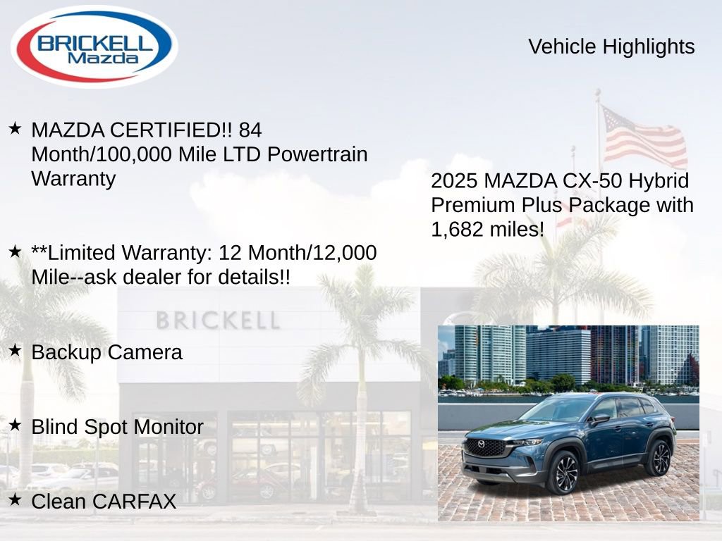 Used 2025 MAZDA CX-50 2.5 Hybrid w/ Premium Plus Pkg image 16