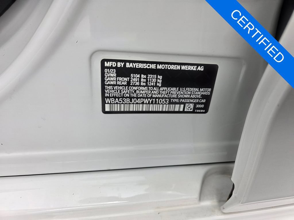Certified 2023 BMW 540i w/ M Sport Package RWD image 31