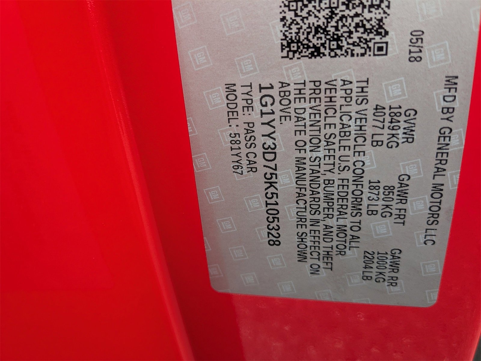 Used 2019 Chevrolet Corvette Grand Sport image 13