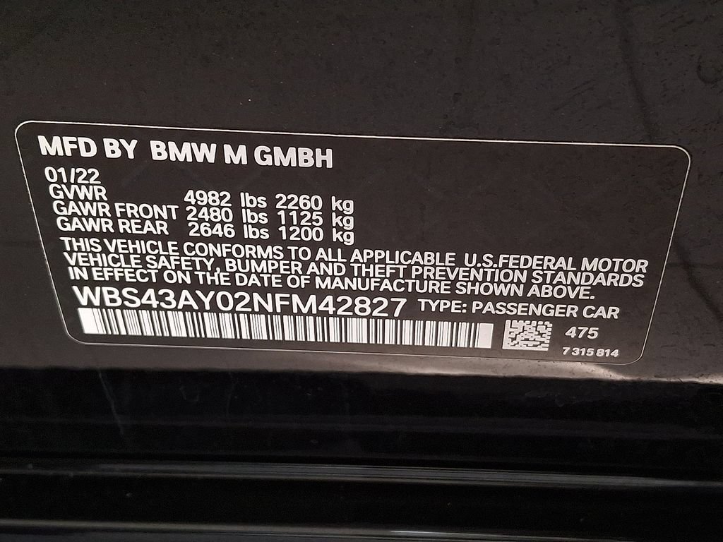 Used 2022 BMW M3 Competition w/ Executive Package AWD/4WD image 25