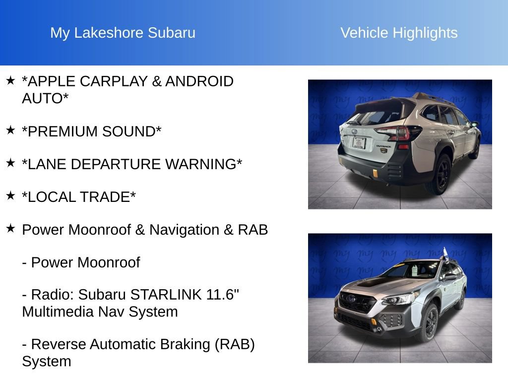 Certified 2024 Subaru Outback Wilderness AWD/4WD image 7