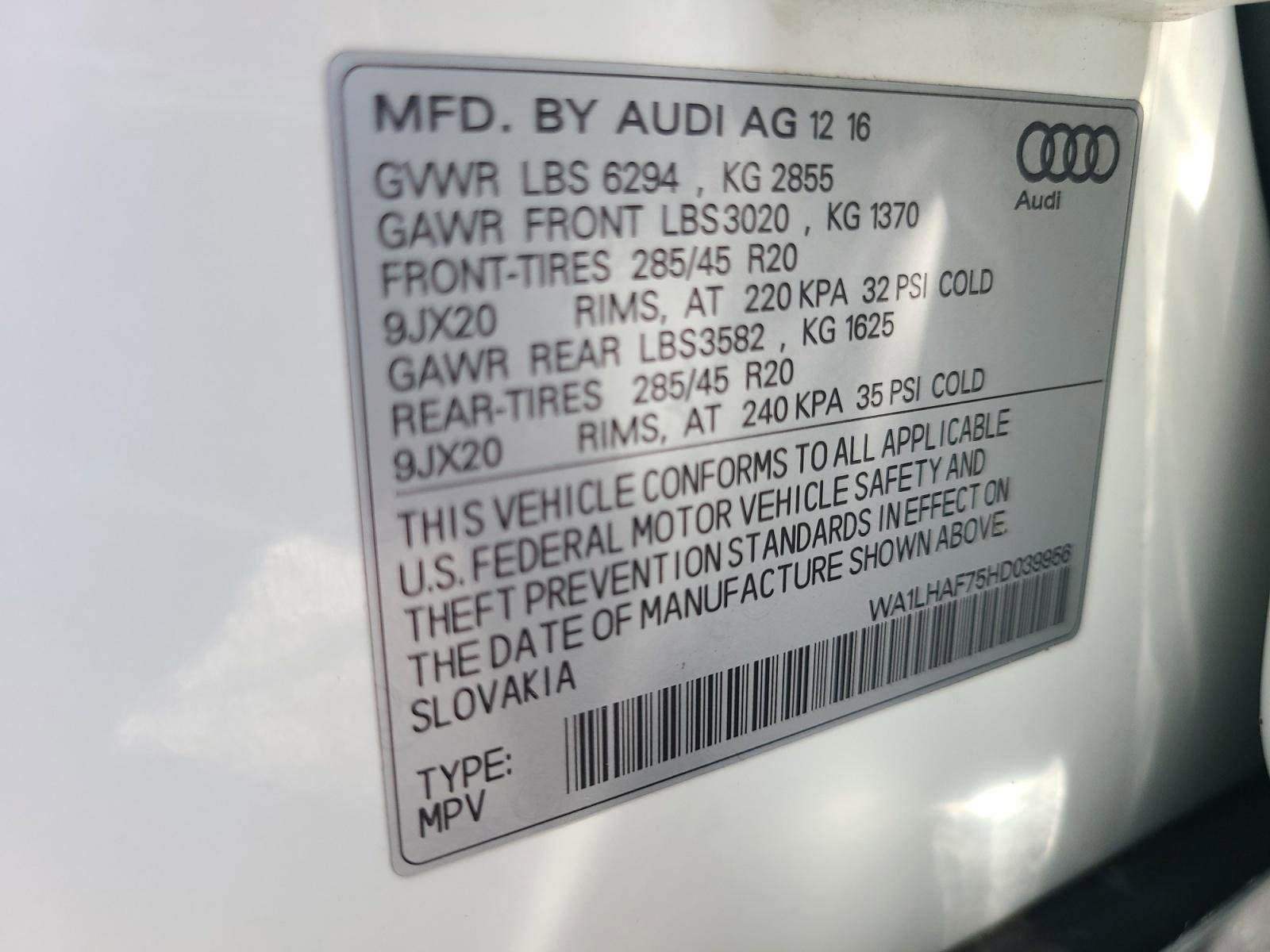 Used 2017 Audi Q7 2.0T Premium Plus w/ Premium Plus Package AWD/4WD image 26