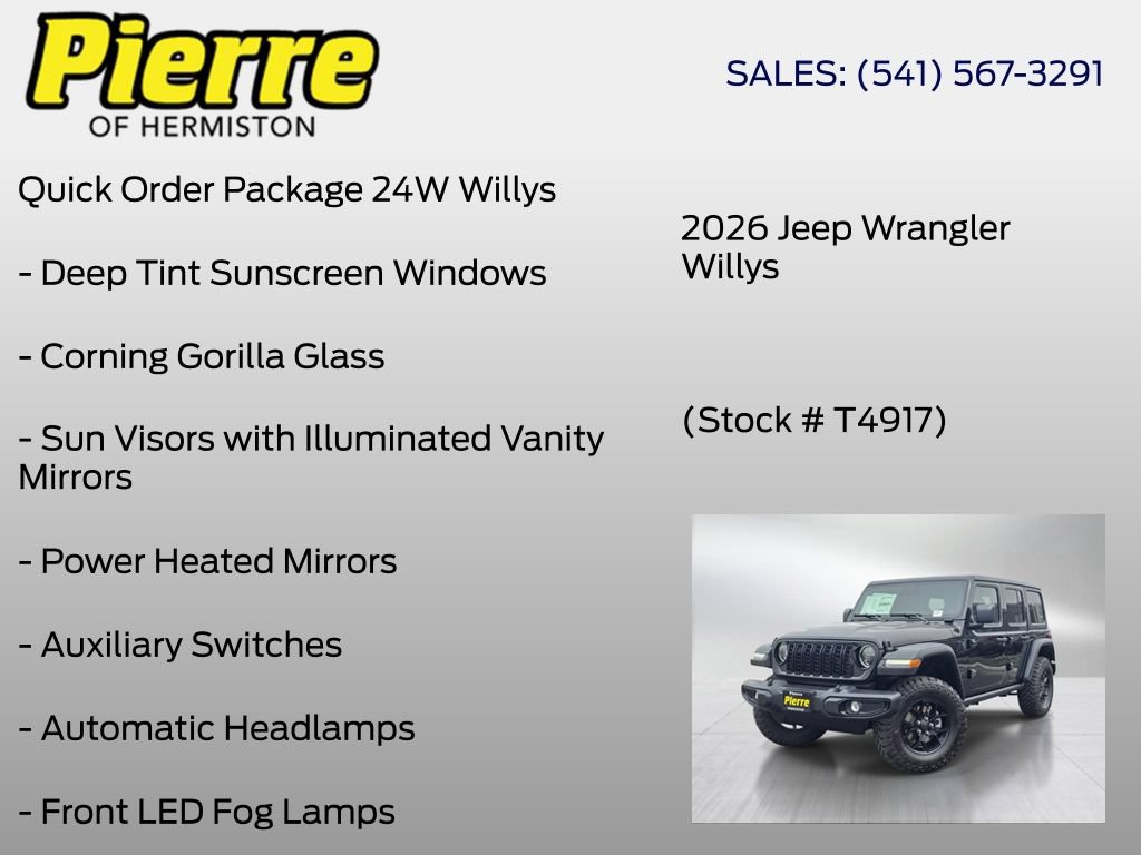 New 2026 Jeep Wrangler Unlimited Sport AWD/4WD image 12