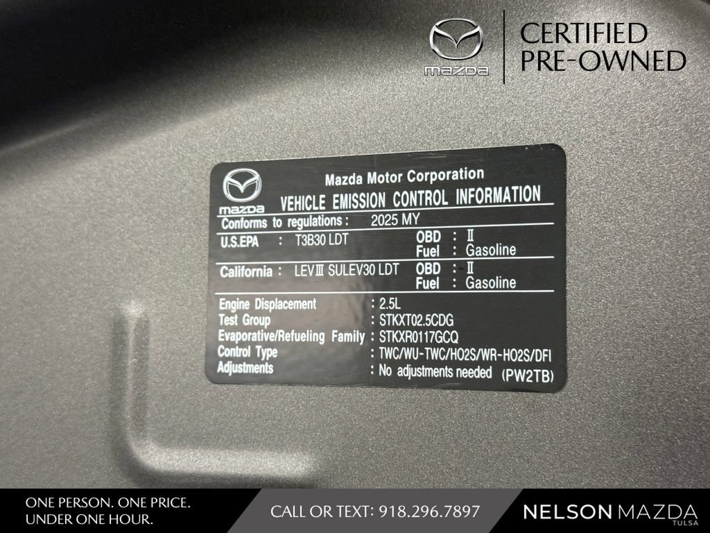 Certified 2025 MAZDA CX-5 AWD 2.5 S w/ Preferred Package image 52