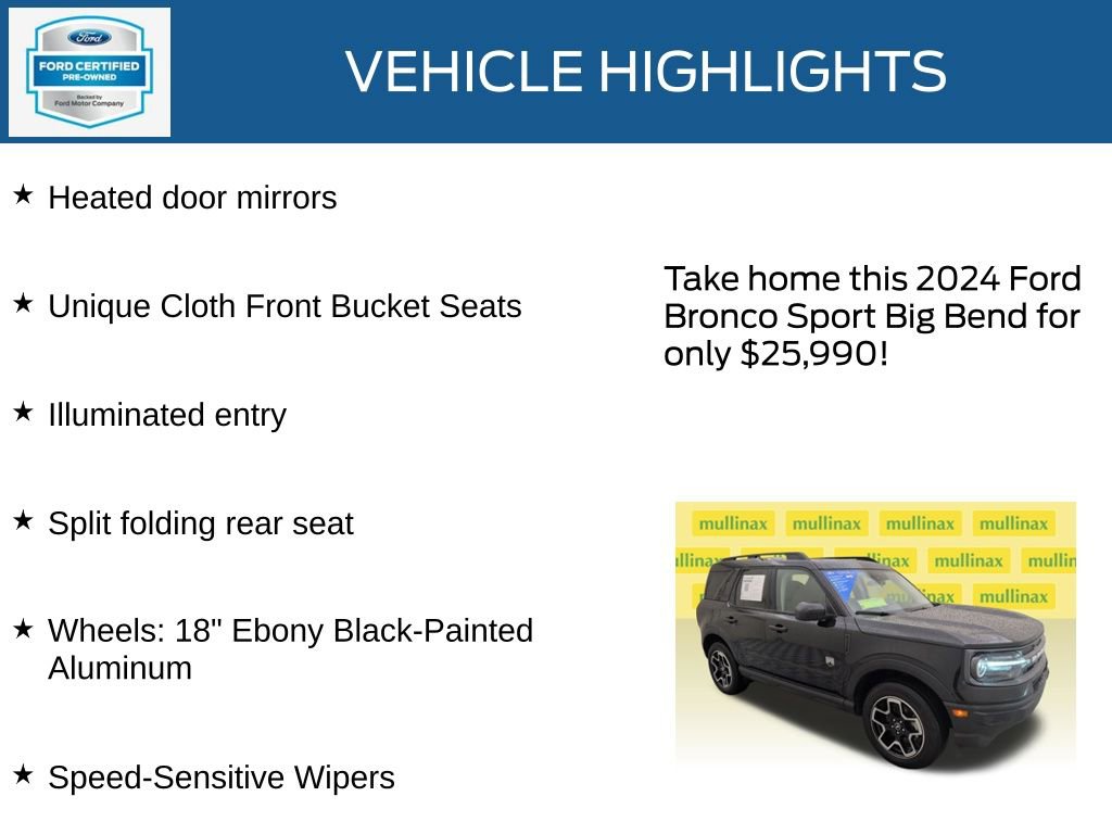 Used 2024 Ford Bronco Sport Big Bend image 35