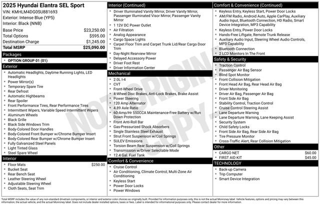 Certified 2025 Hyundai Elantra Sport FWD image 24