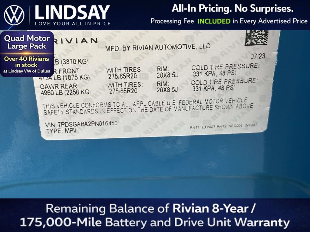 Used 2023 Rivian R1S Adventure AWD/4WD image 29