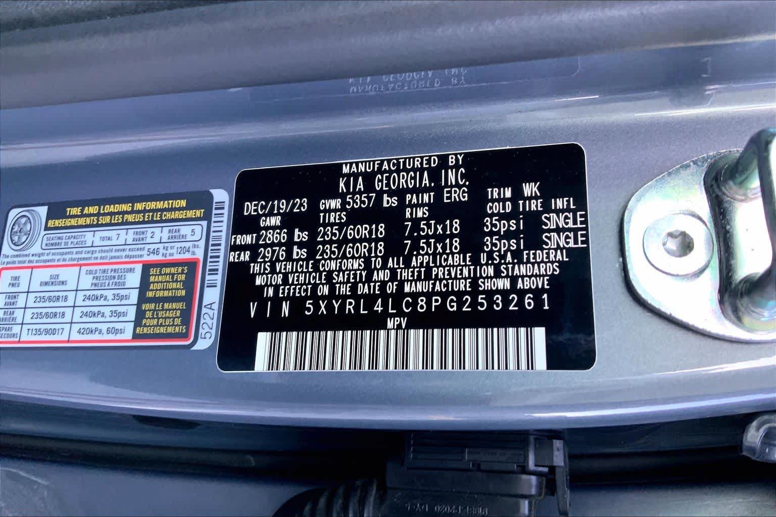 Used 2023 Kia Sorento S w/ Panoramic Sunroof Package FWD image 30