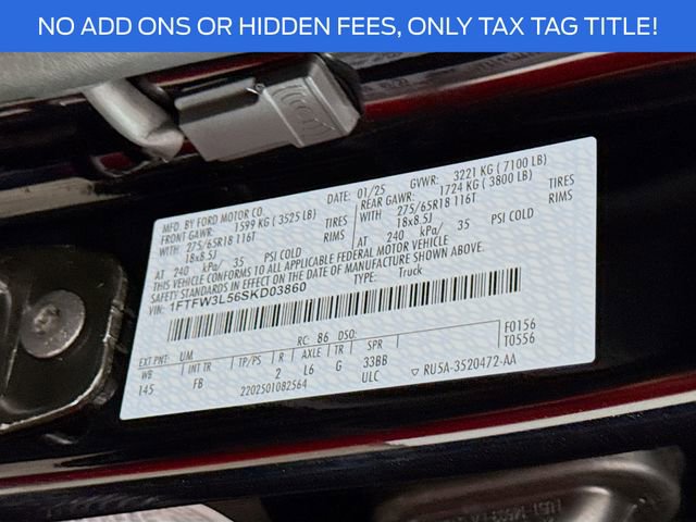 New 2025 Ford F150 XLT w/ Equipment Group 302A MID image 32