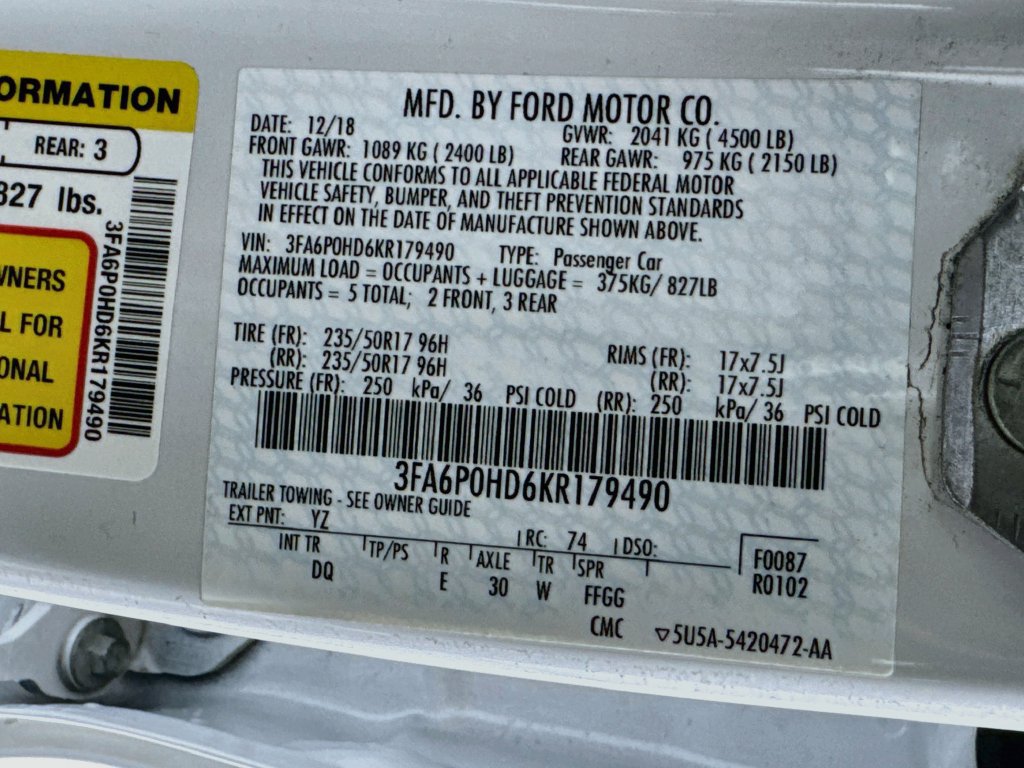 Used 2019 Ford Fusion SE FWD image 32