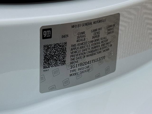 New 2026 Chevrolet Corvette Stingray Preferred Cpe w/ 2LT RWD image 32