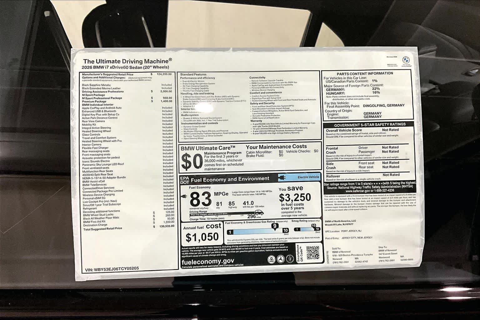 New 2026 BMW i7 xDrive60 AWD/4WD image 18