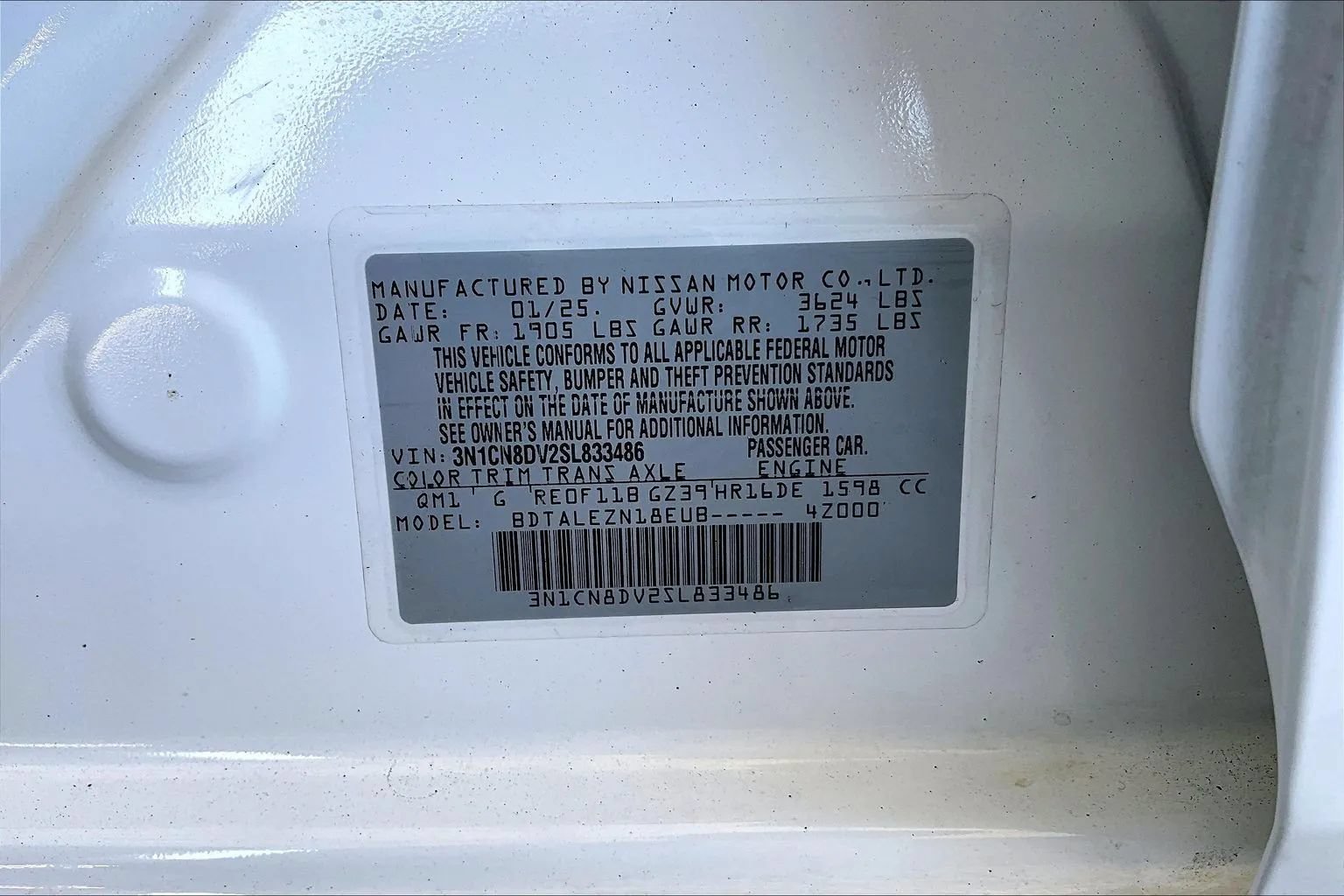 Used 2025 Nissan Versa S FWD image 16