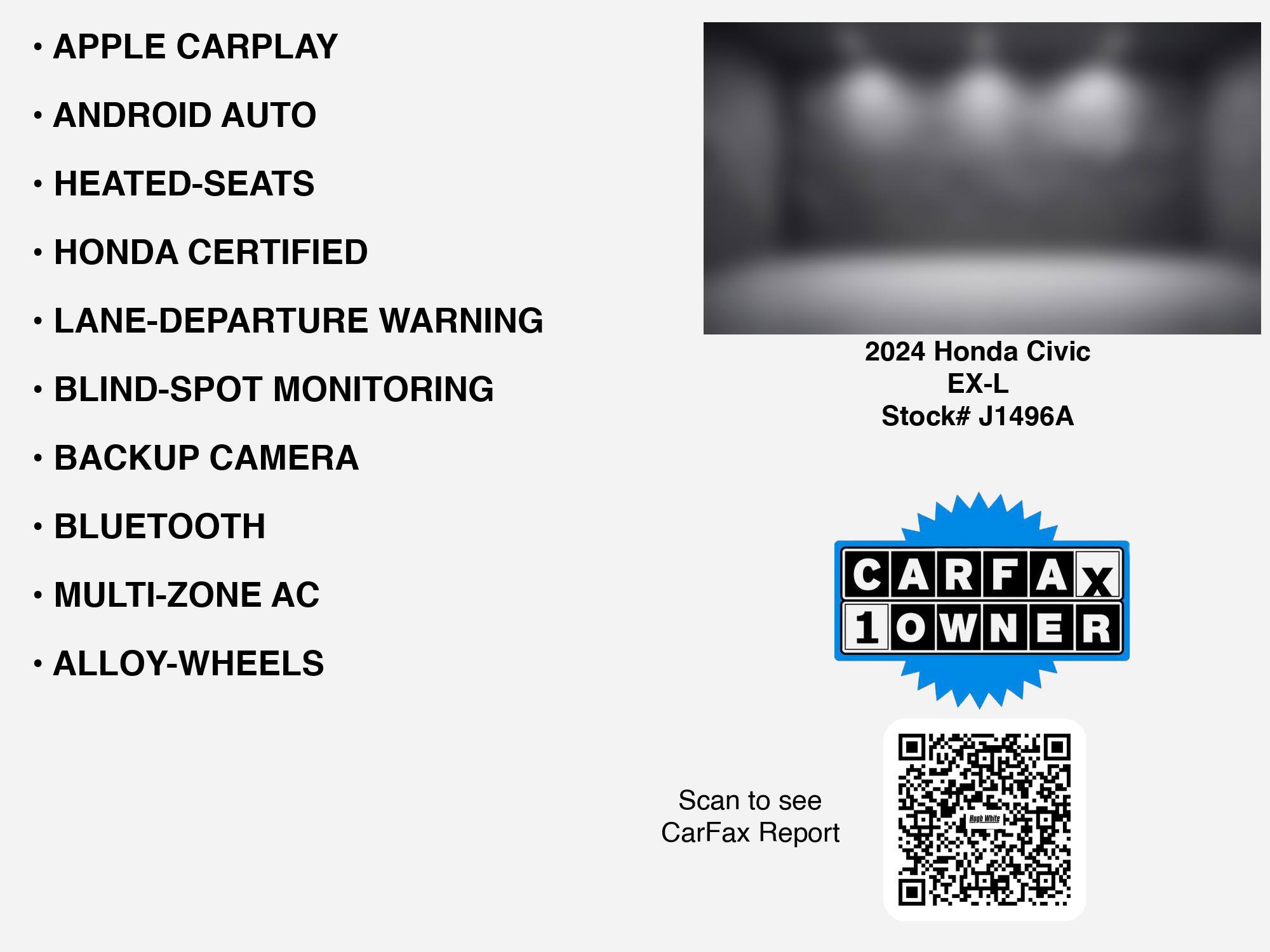 Used 2024 Honda Civic EX-L image 7