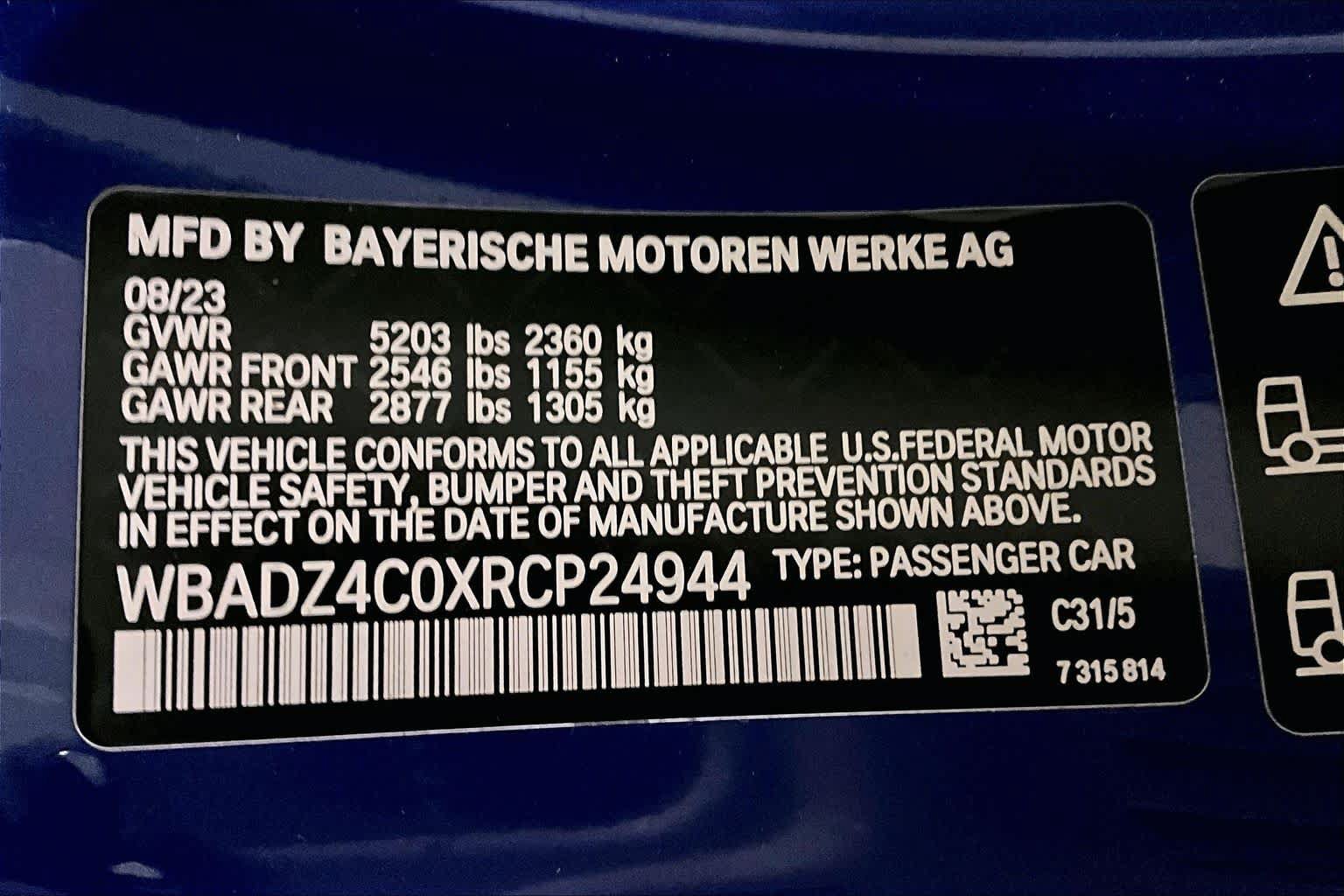 Certified 2024 BMW 840i xDrive Convertible w/ Comfort Seating Package AWD/4WD image 32