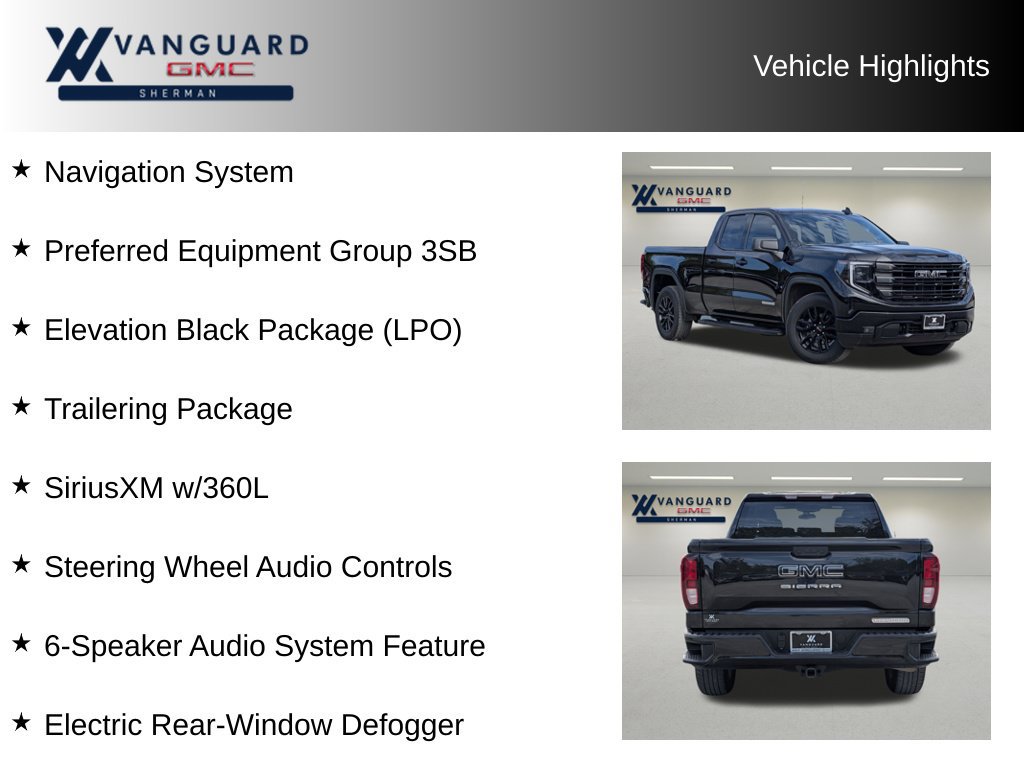 Used 2024 GMC Sierra 1500 Elevation w/ LPO, Elevation Black Package RWD image 10