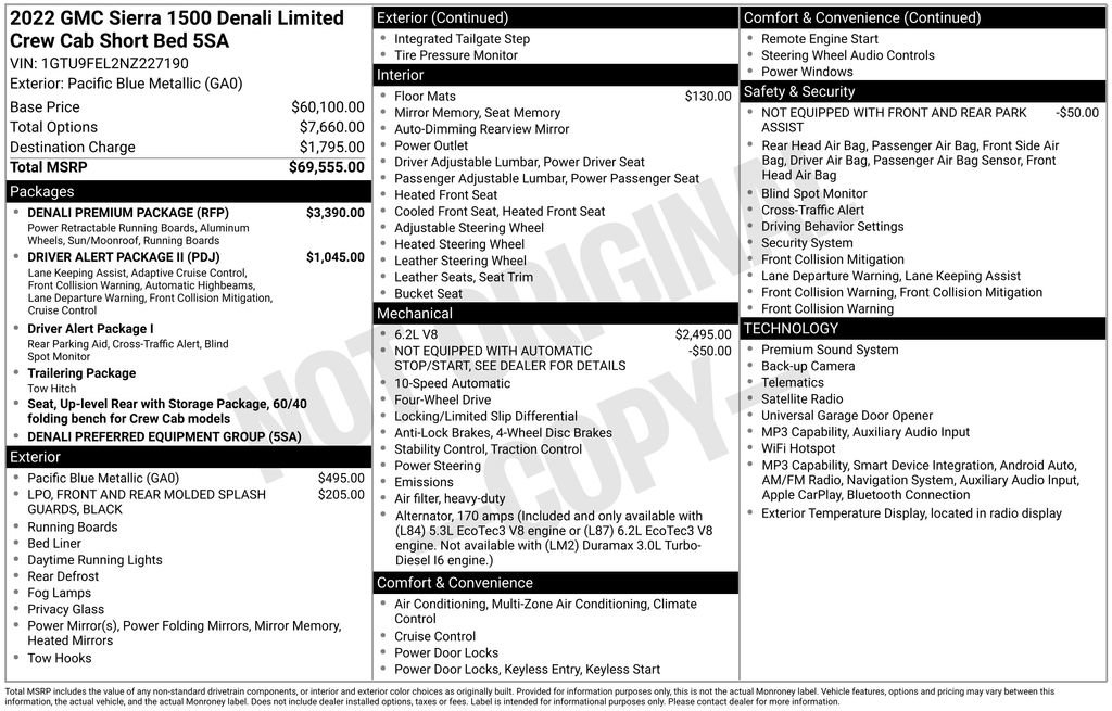 Used 2022 GMC Sierra 1500 Denali w/ Denali Premium Package AWD/4WD image 10