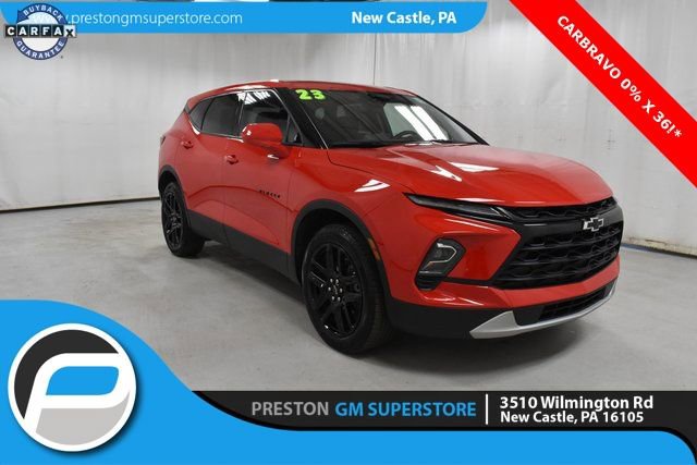 Certified 2023 Chevrolet Blazer LT w/ LPO, Black Grille Bar Package