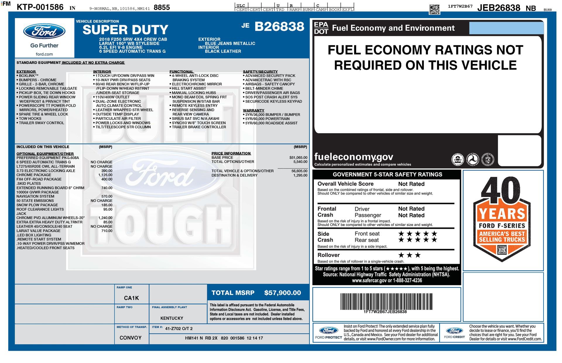 Used 2018 Ford F250 Lariat w/ Chrome Package image 4