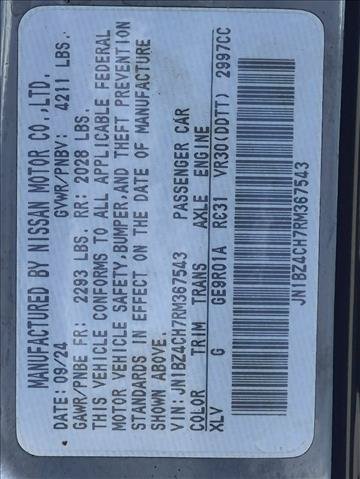 Certified 2024 Nissan Z Performance w/ Floor Mat Package RWD image 23