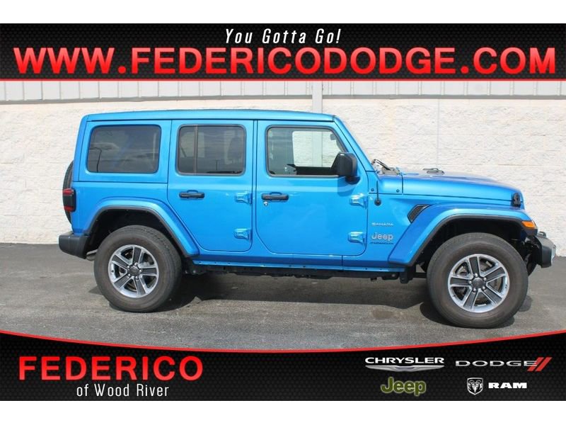 Used 2023 Jeep Wrangler Unlimited Sahara w/ LED Lighting Group AWD/4WD image 1