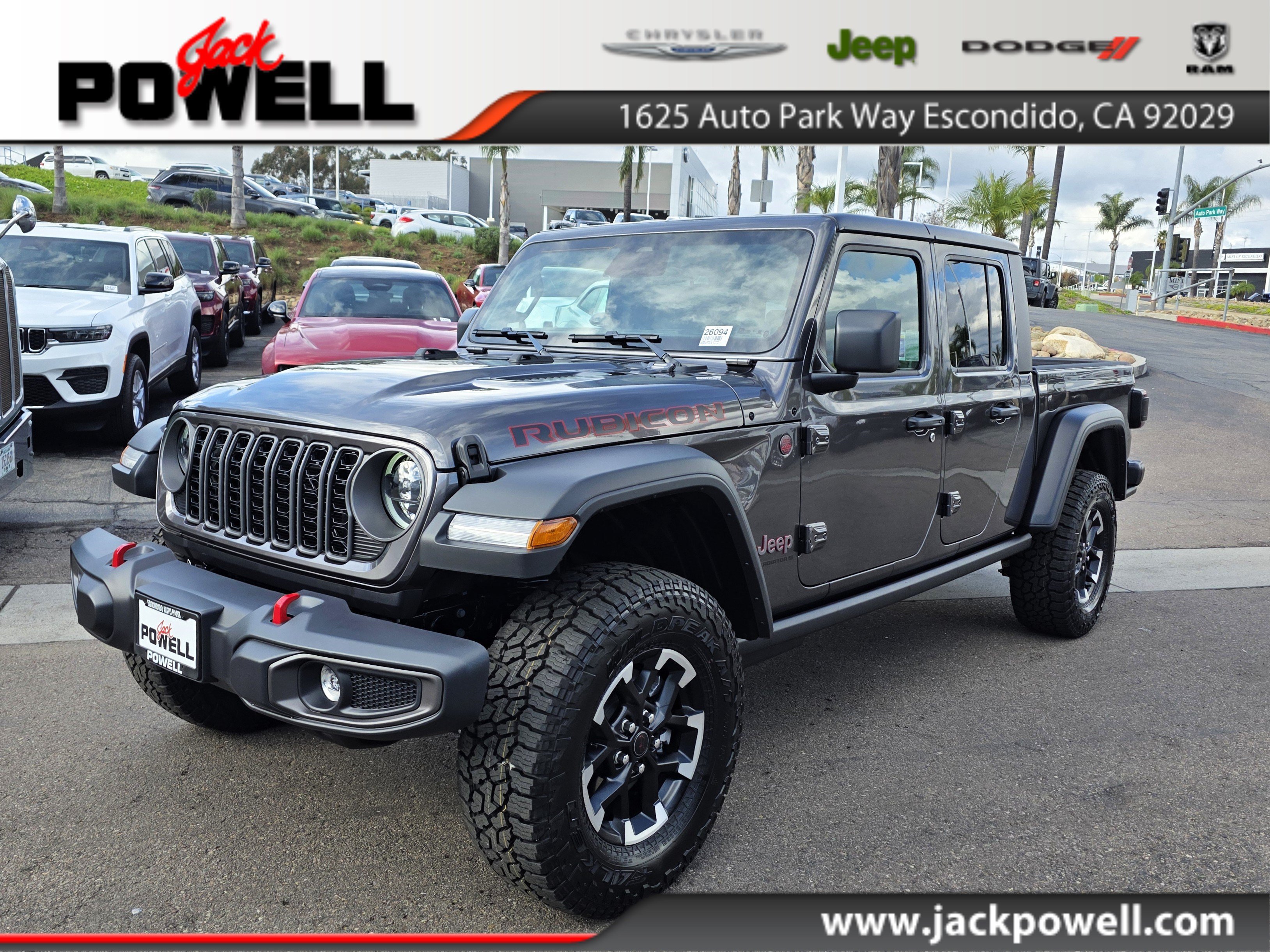 New 2026 Jeep Gladiator Rubicon w/ Steel Power Dome Hood Package AWD/4WD image 1