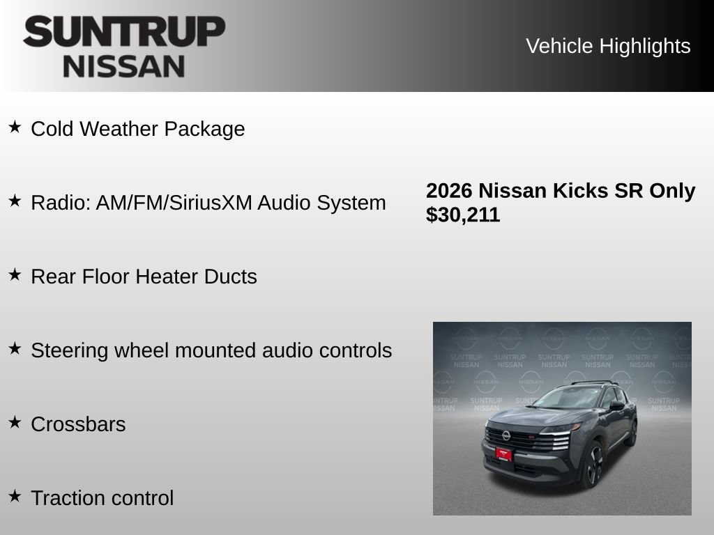 Used 2026 Nissan Kicks SR w/ Cold Weather Package AWD/4WD image 8