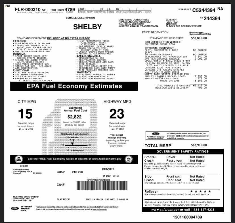 Used 2012 Ford Mustang Shelby GT500 w/ SVT Performance Pkg RWD image 85