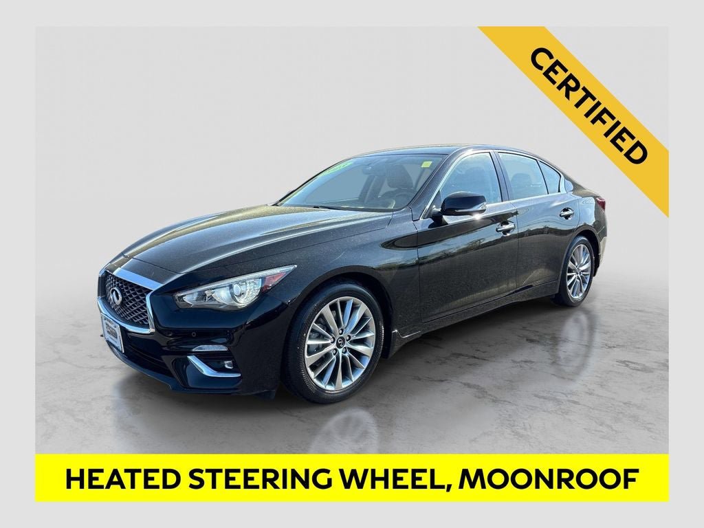 Certified 2023 INFINITI Q50 Luxe w/ Cargo Package AWD/4WD image 1