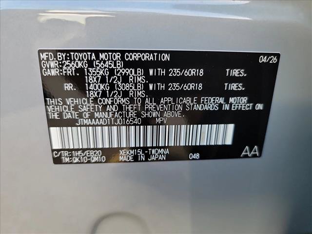 Used 2026 Toyota C-HR AWD/4WD image 20