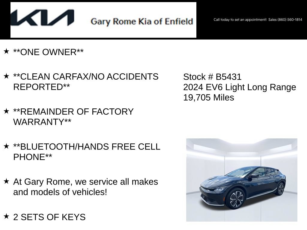 Certified 2024 Kia EV6 Light AWD/4WD image 7