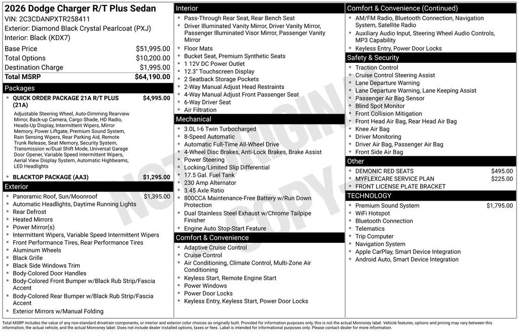 New 2026 Dodge Charger R/T image 2