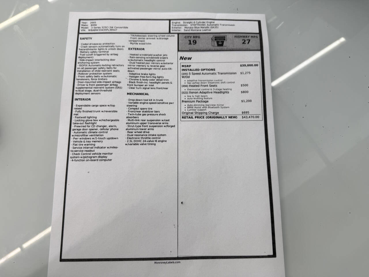 Used 2005 BMW 325Ci Convertible image 30