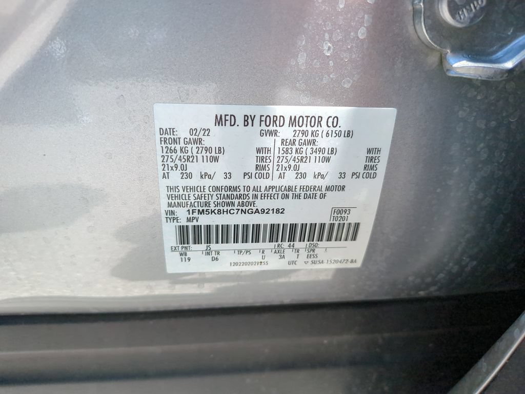 Certified 2022 Ford Explorer Platinum w/ Equipment Group 601A AWD/4WD image 40