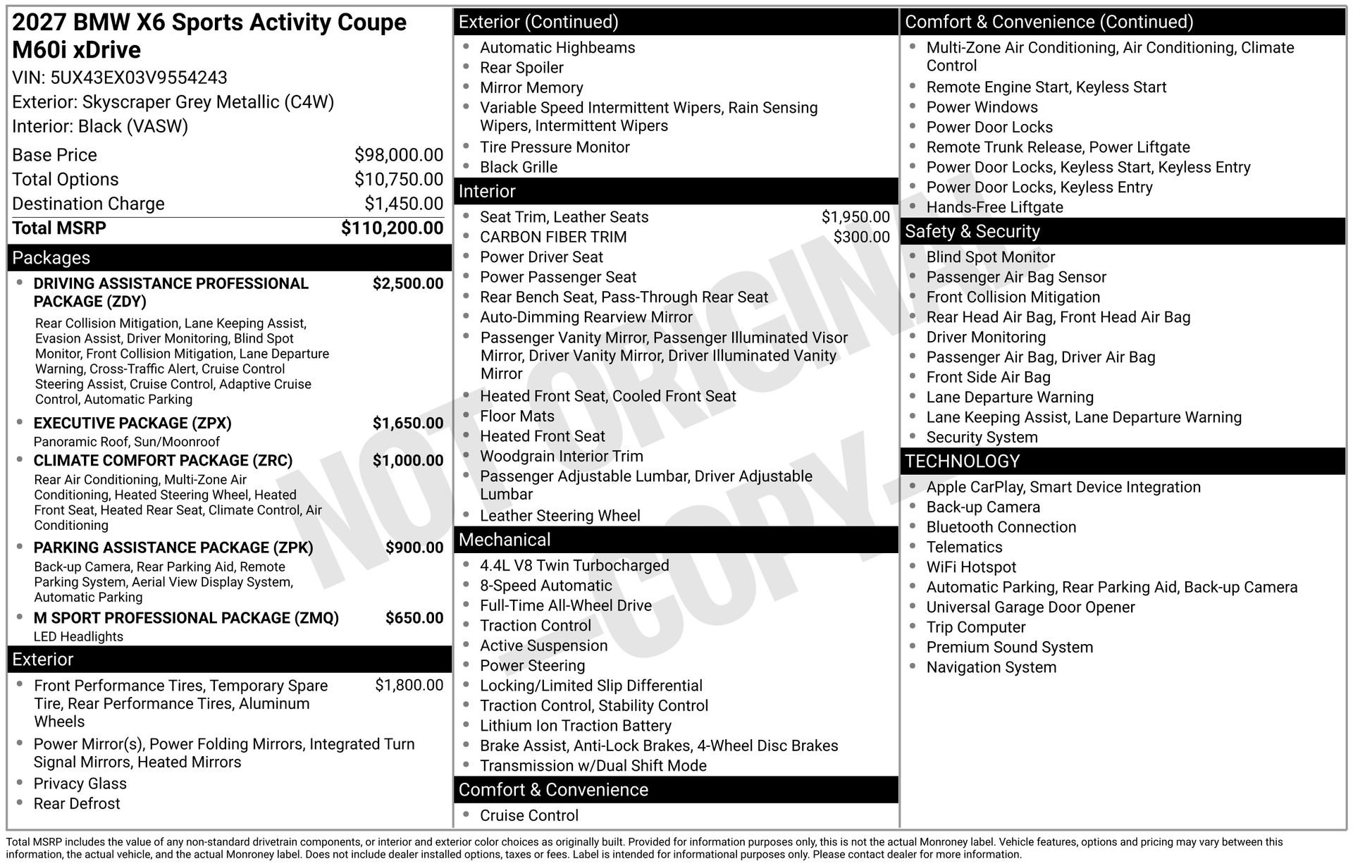 New 2027 BMW X6 M60i AWD/4WD image 11